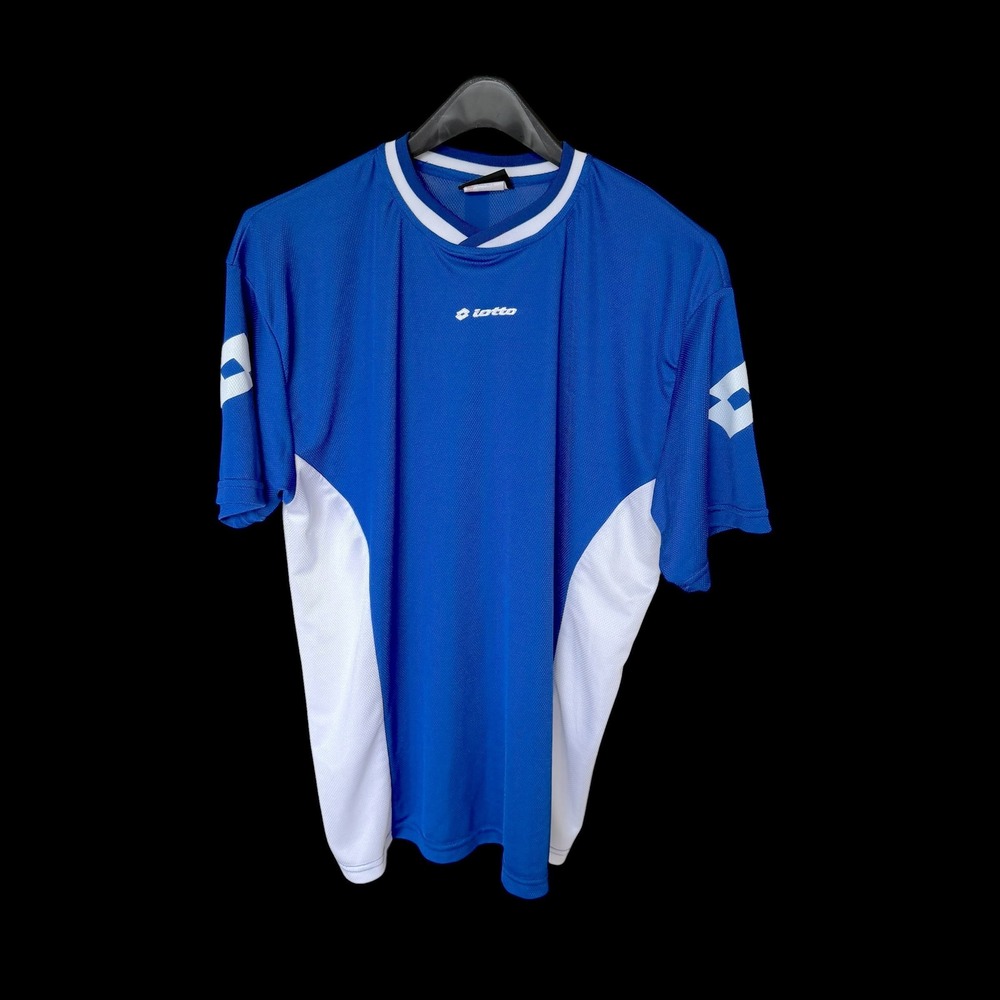 90's Lotto Soccer Jersey Royal Blue White Number 9‎ Short Sleeve Size XL Canada